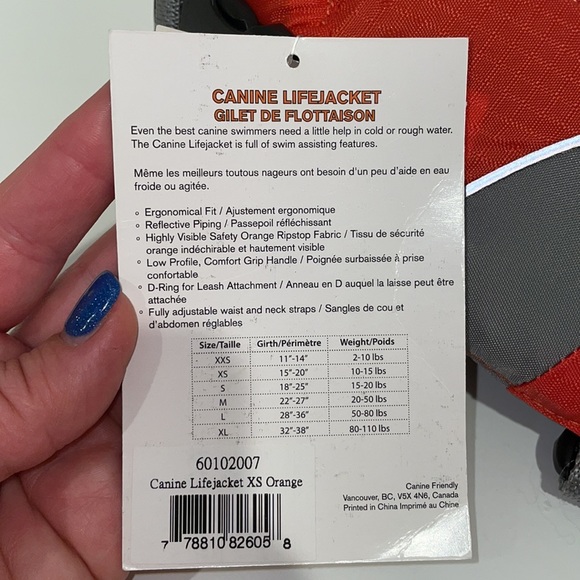 Dog Life Jacket in Size XS - Picture 7 of 9
